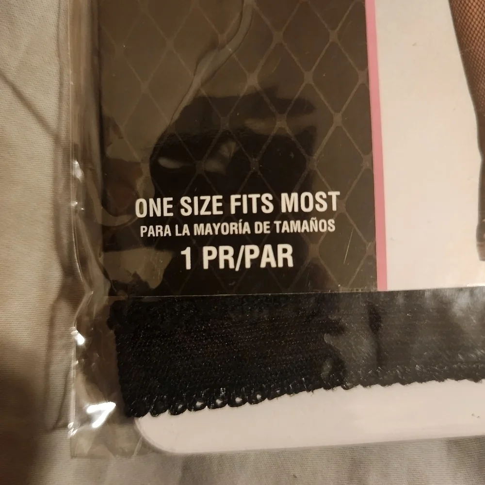 NWT Fishnet Thigh High Stockings Black Sexy Goth Punk Adult One Size Fits Most